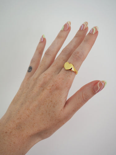 Heart Signet Ring