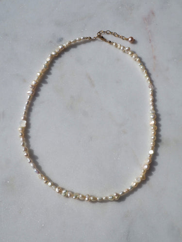 Dainty Heart Pearl Choker