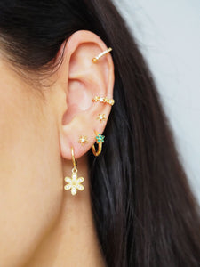 Freesia Gold Hoops